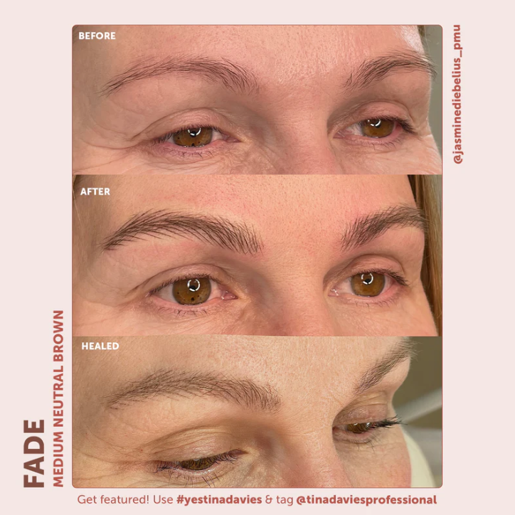 FADE MEDIUM NEUTRAL BROWN - TINA DAVIES PROFESSIONAL Professional PMU Pigment Default Title Kallos