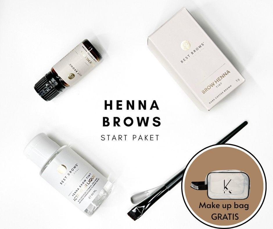 HENNA BROWS START PAKET rofessional Henna Brow Starter Kit Default Title Kallos