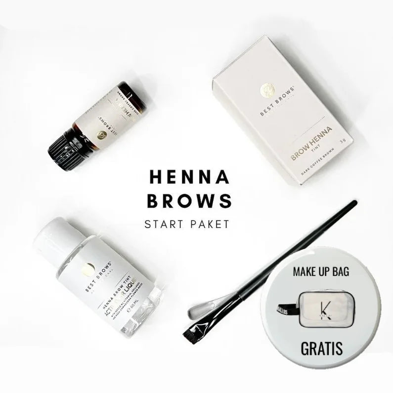 HENNA BROWS START PAKET rofessional Henna Brow Starter Kit Kallos