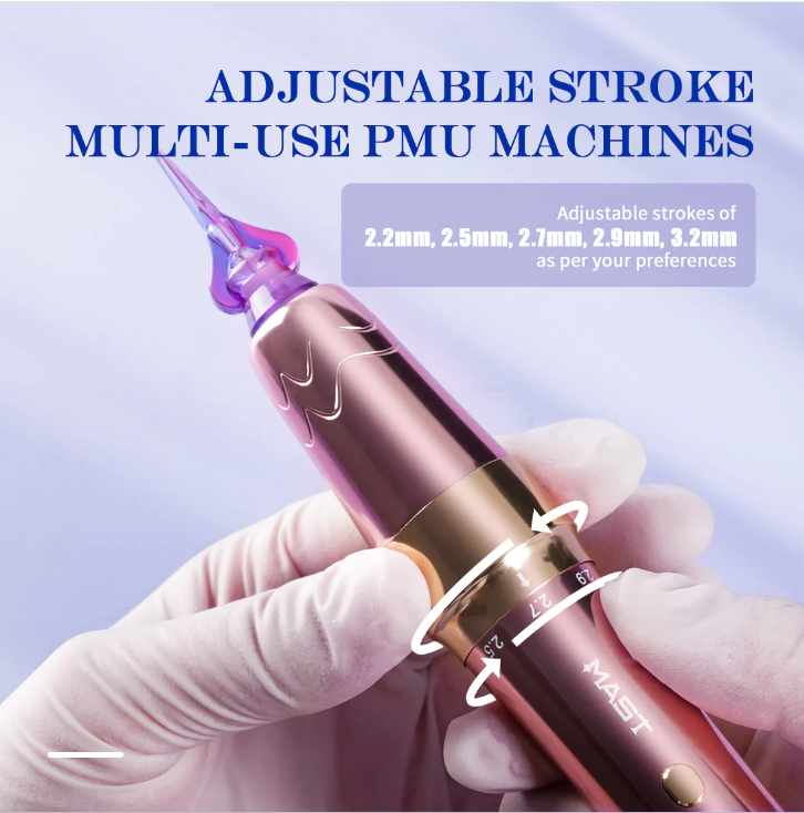 MAST P60 WIRELESS PEN MACHINE Pen Tattooing Machines Purple-Gold-Pink Kallos