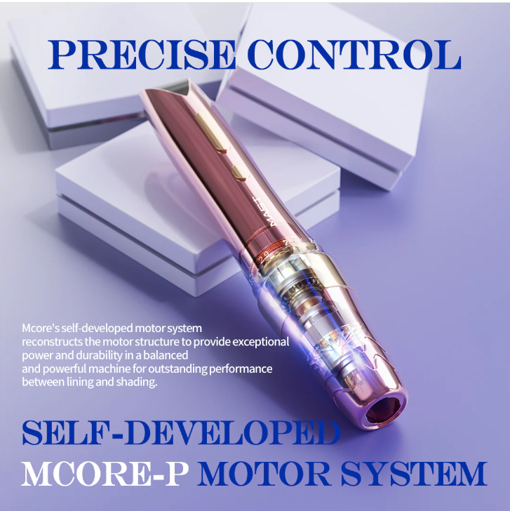 MAST P60 WIRELESS PEN MACHINE Pen Tattooing Machines Purple-Gold-Pink Kallos