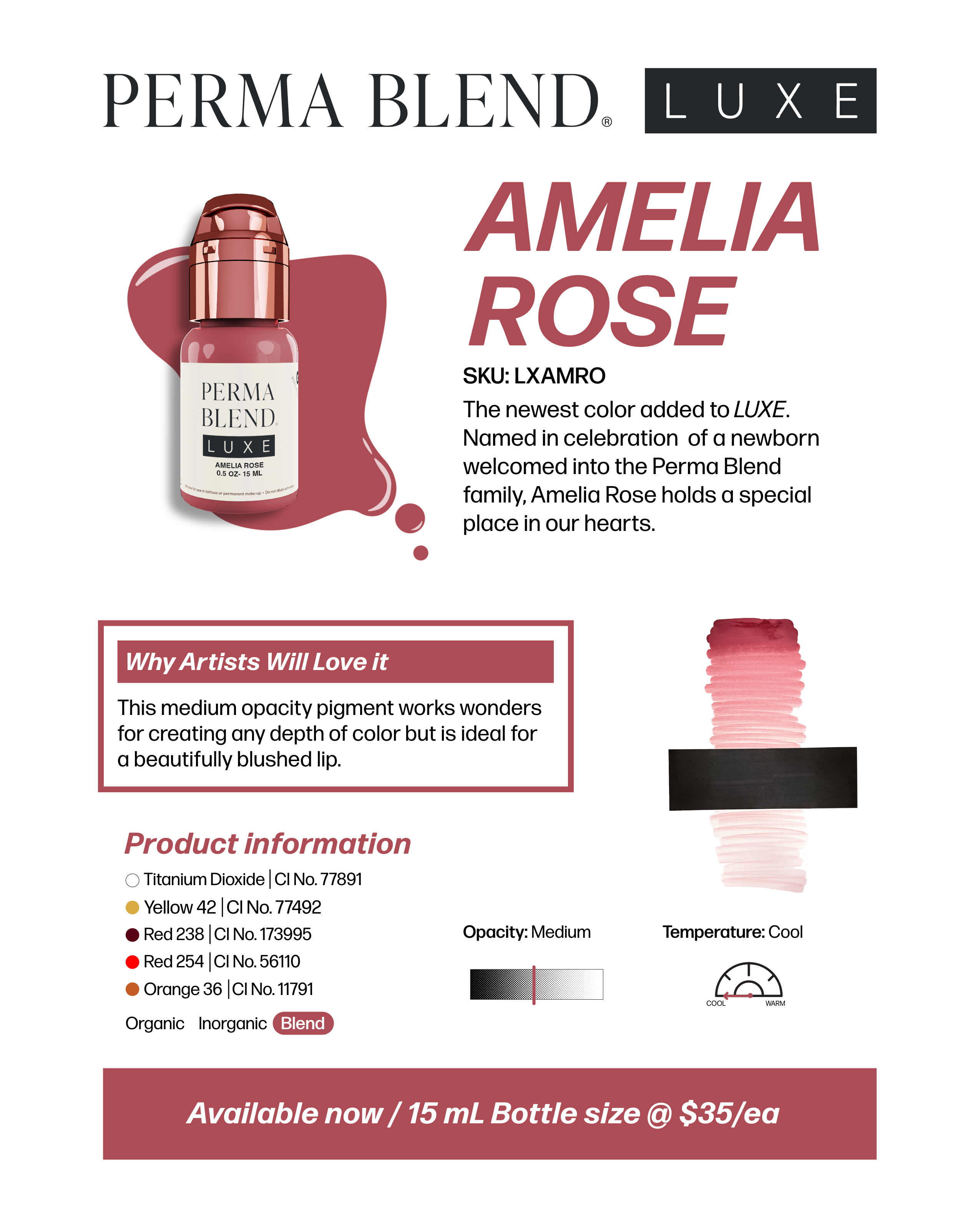 Kallos Amelia Rose - Perma Blend Luxe