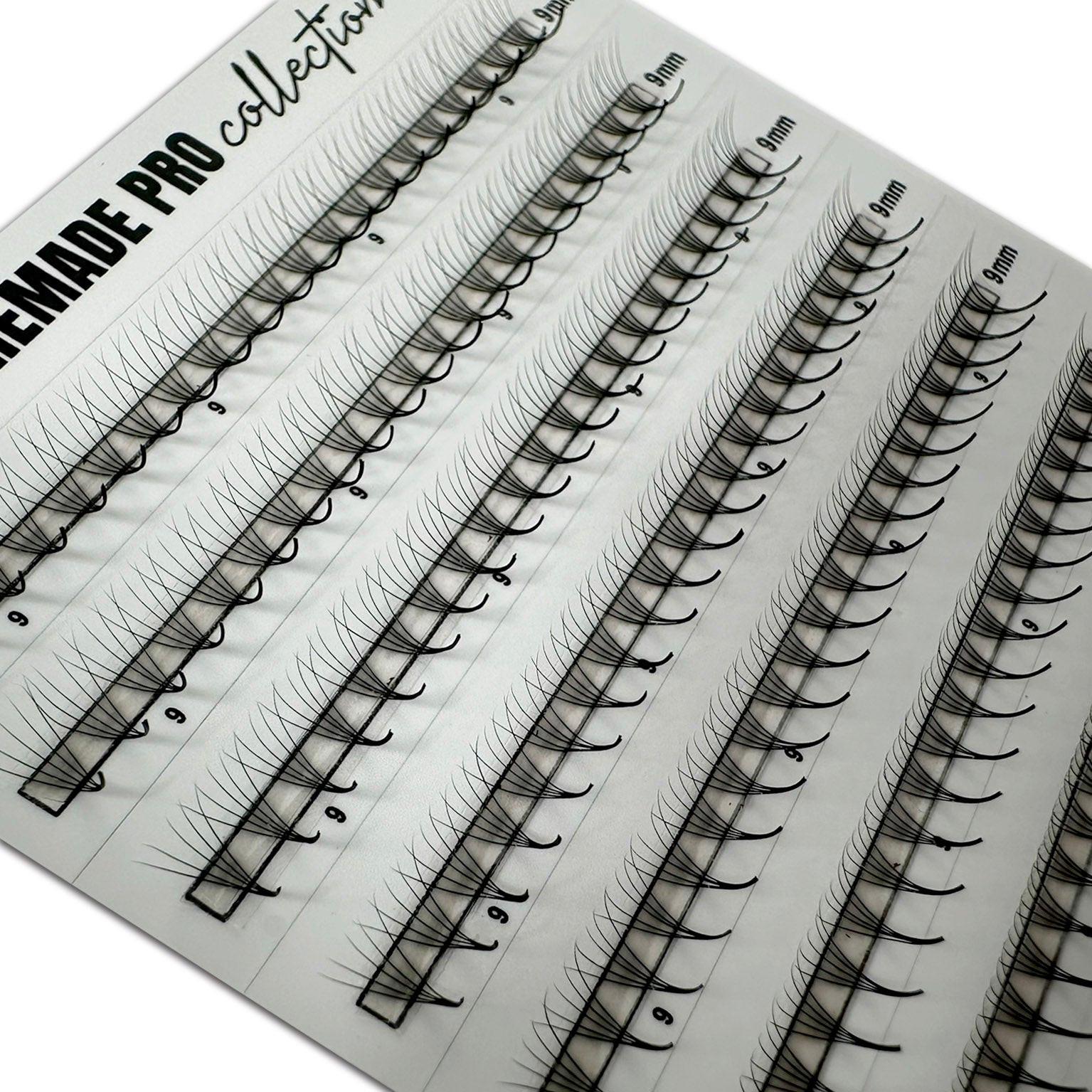 PREMADE D 0.06 5D POJEDINAČNE DUŽINE Premade Lash Fans 8 mm-9 mm-10 mm-11 mm-12 mm Kallos