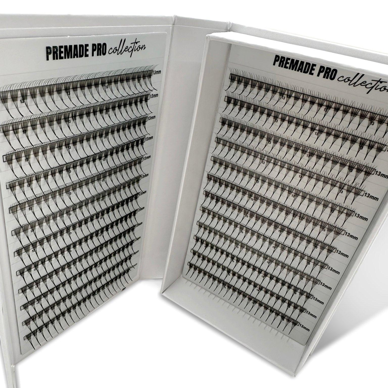 PREMADE D 0.06 5D POJEDINAČNE DUŽINE Premade Lash Fans 8 mm-9 mm-10 mm-11 mm-12 mm Kallos