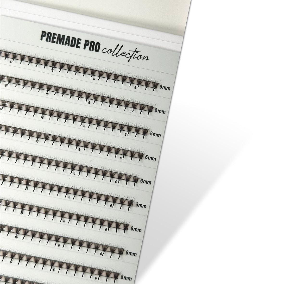 PREMADE M 0.06 5D POJEDINAČNE DUŽINE Professional Eyelash Extensions 6 mm-7 mm-8 mm-9 mm-10 mm Kallos