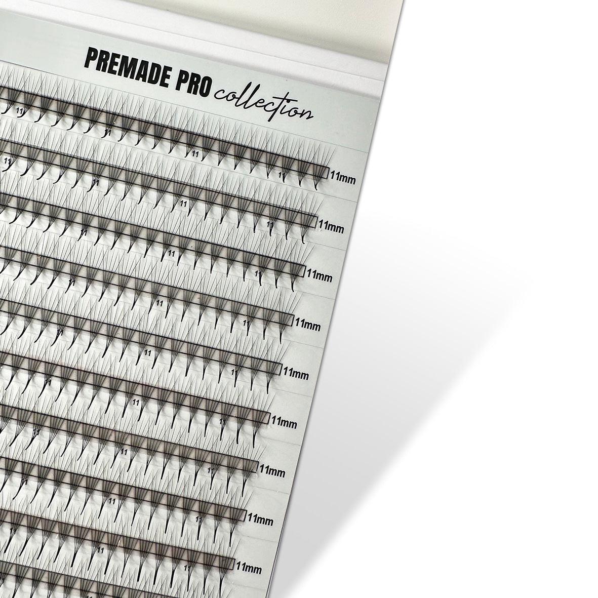 PREMADE M 0.06 5D POJEDINAČNE DUŽINE Professional Eyelash Extensions 6 mm-7 mm-8 mm-9 mm-10 mm Kallos