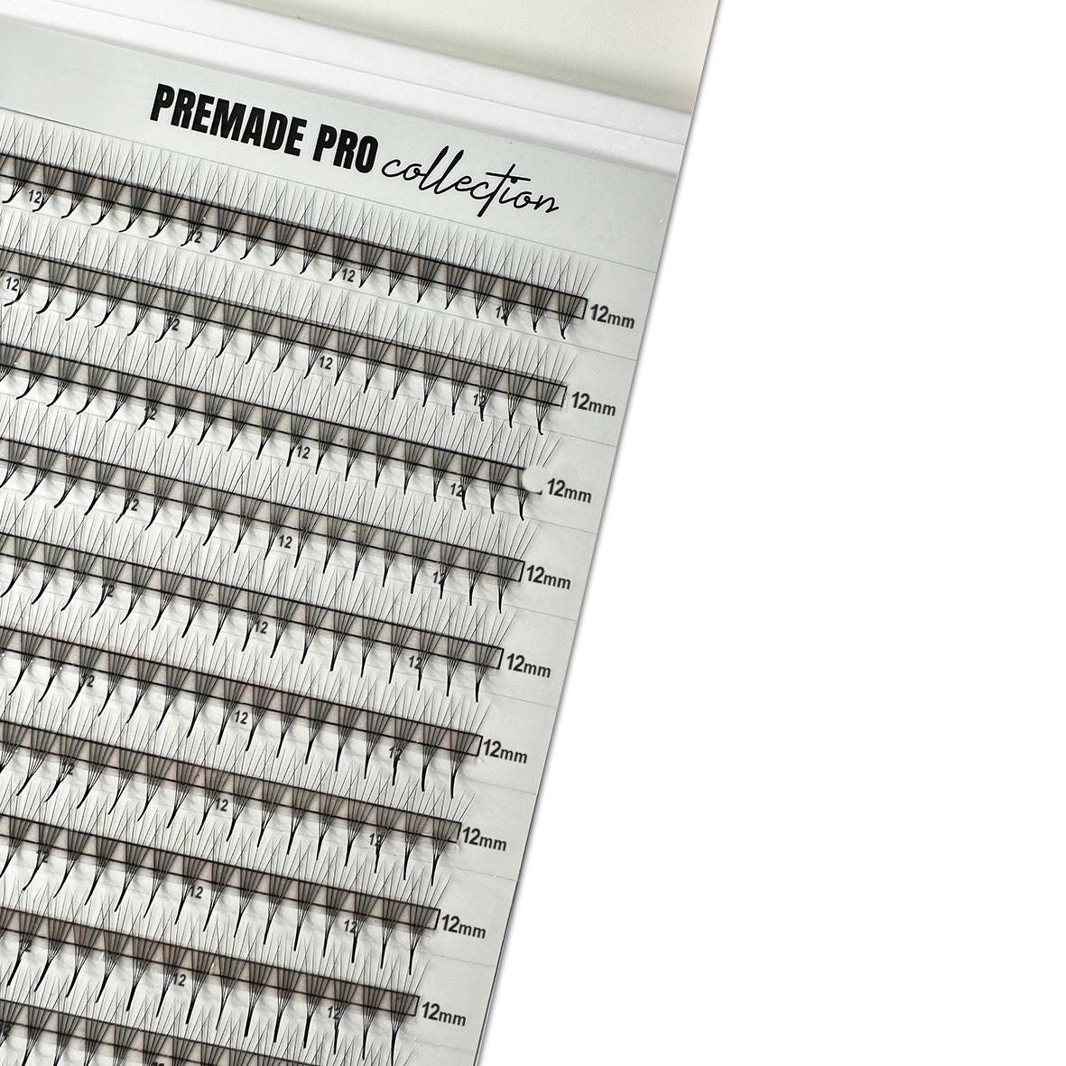 PREMADE M 0.06 5D POJEDINAČNE DUŽINE Professional Eyelash Extensions 6 mm-7 mm-8 mm-9 mm-10 mm Kallos