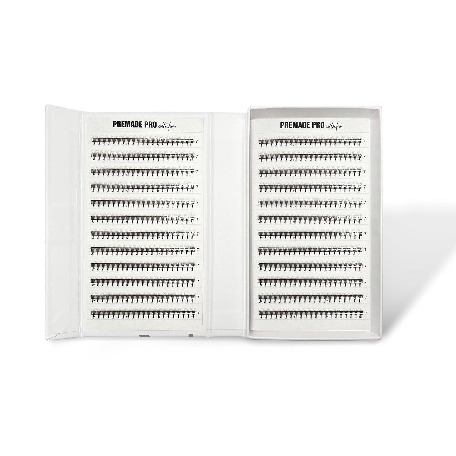 PREMADE M 0.06 5D POJEDINAČNE DUŽINE Professional Eyelash Extensions 6 mm-7 mm-8 mm-9 mm-10 mm Kallos