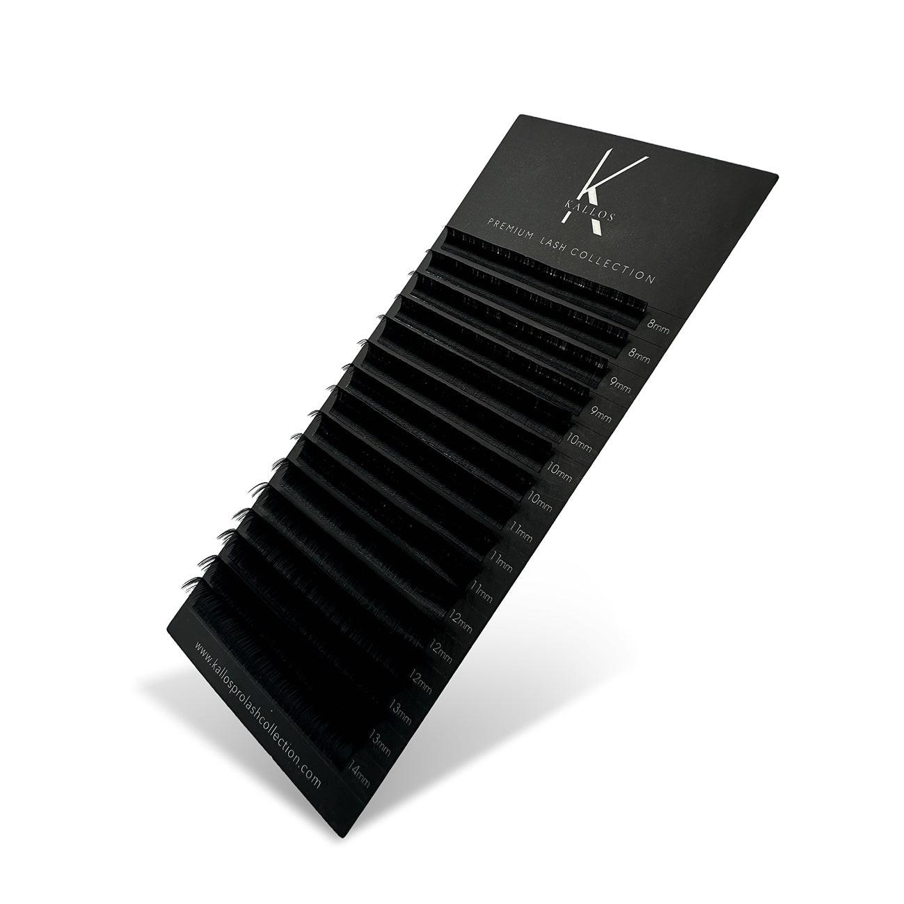 Premium Lash Collection D 0.15 mm mix (8-14 mm) Professional Eyelash Extensions Default Title Kallos