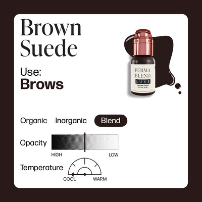 BROWN SUEDE - PERMA BLEND LUXE Professional PMU & Tattoo Pigment Default Title Kallos