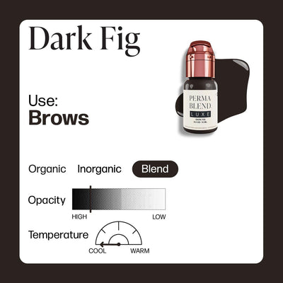  DARK FIG - PERMA BLEND LUXE Professional PMU & Tattoo Pigment Default Title Kallos