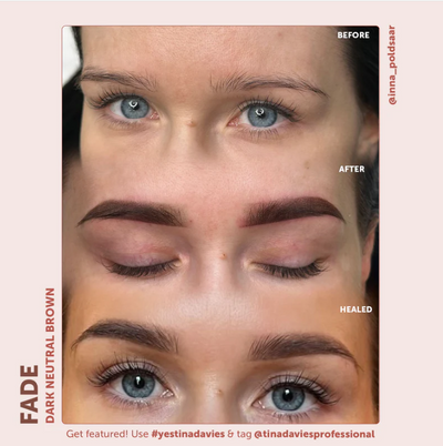  FADE DARK NEUTRAL BROWN - TINA DAVIES PROFESSIONAL Professional PMU Pigment Default Title Kallos