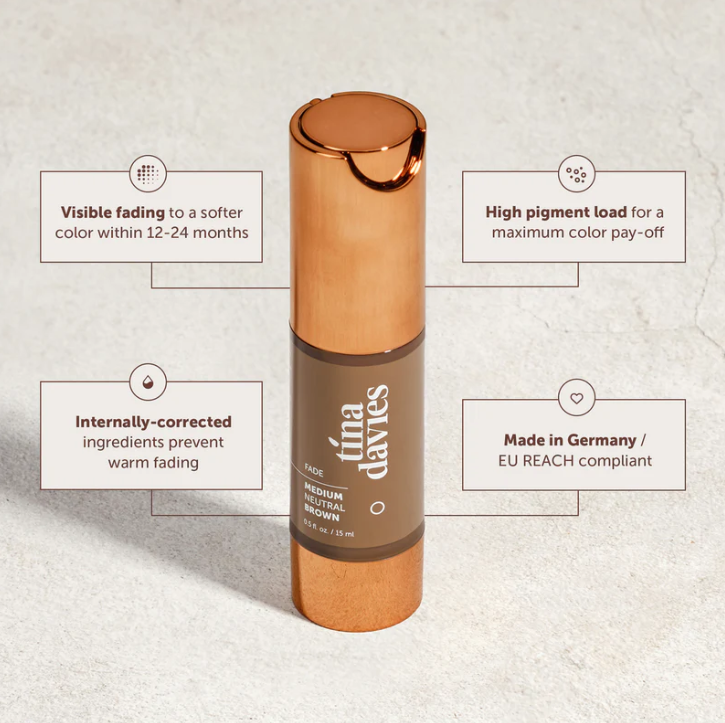  FADE MEDIUM NEUTRAL BROWN - TINA DAVIES PROFESSIONAL Professional PMU Pigment Default Title Kallos