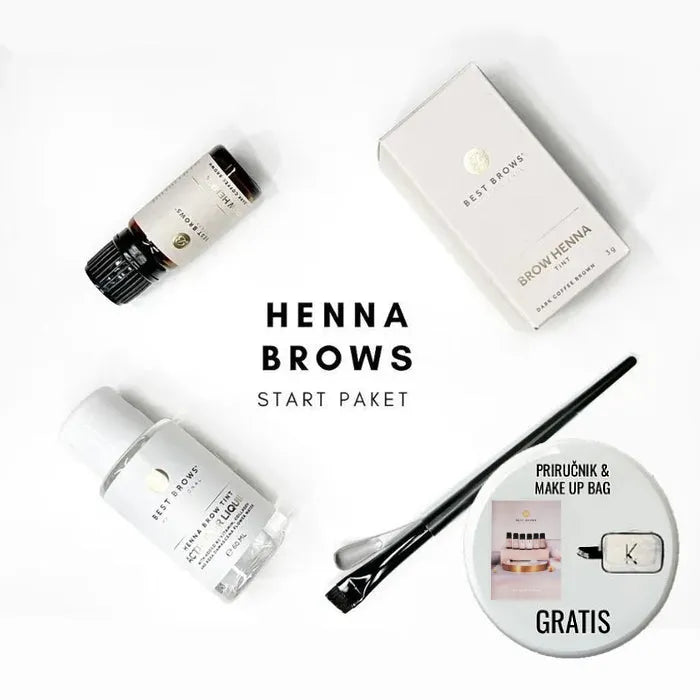 HENNA BROWS START PAKET rofessional Henna Brow Starter Kit  Kallos