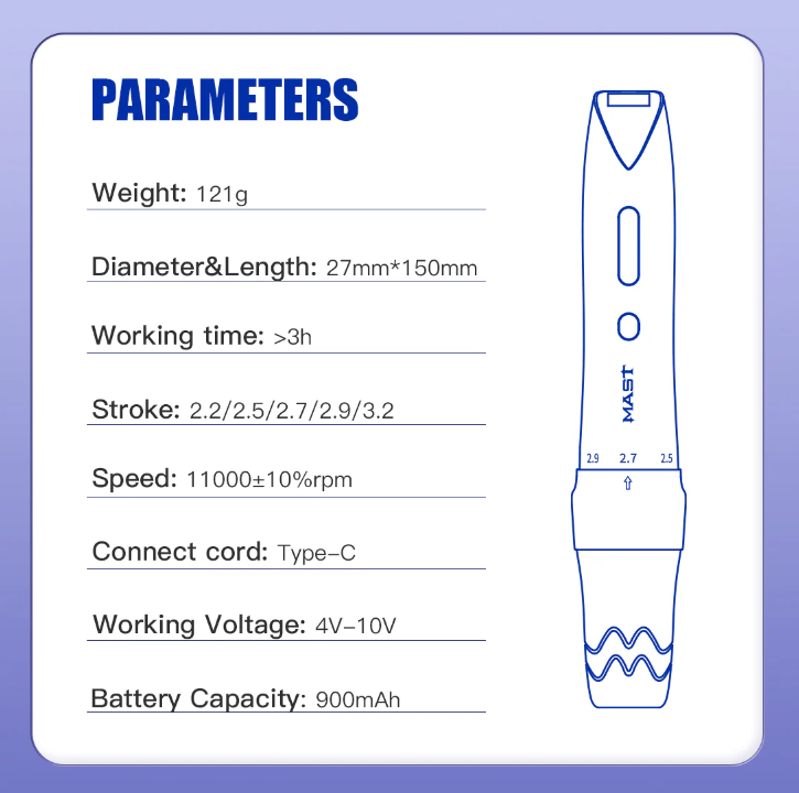 MAST P60 WIRELESS PEN MACHINE