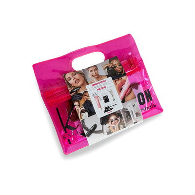 Sadržaj Pink Edition seta uključujući Sweet Lips Pink Melon balzam, Blackish maskaru i hidrogel jastučiće.