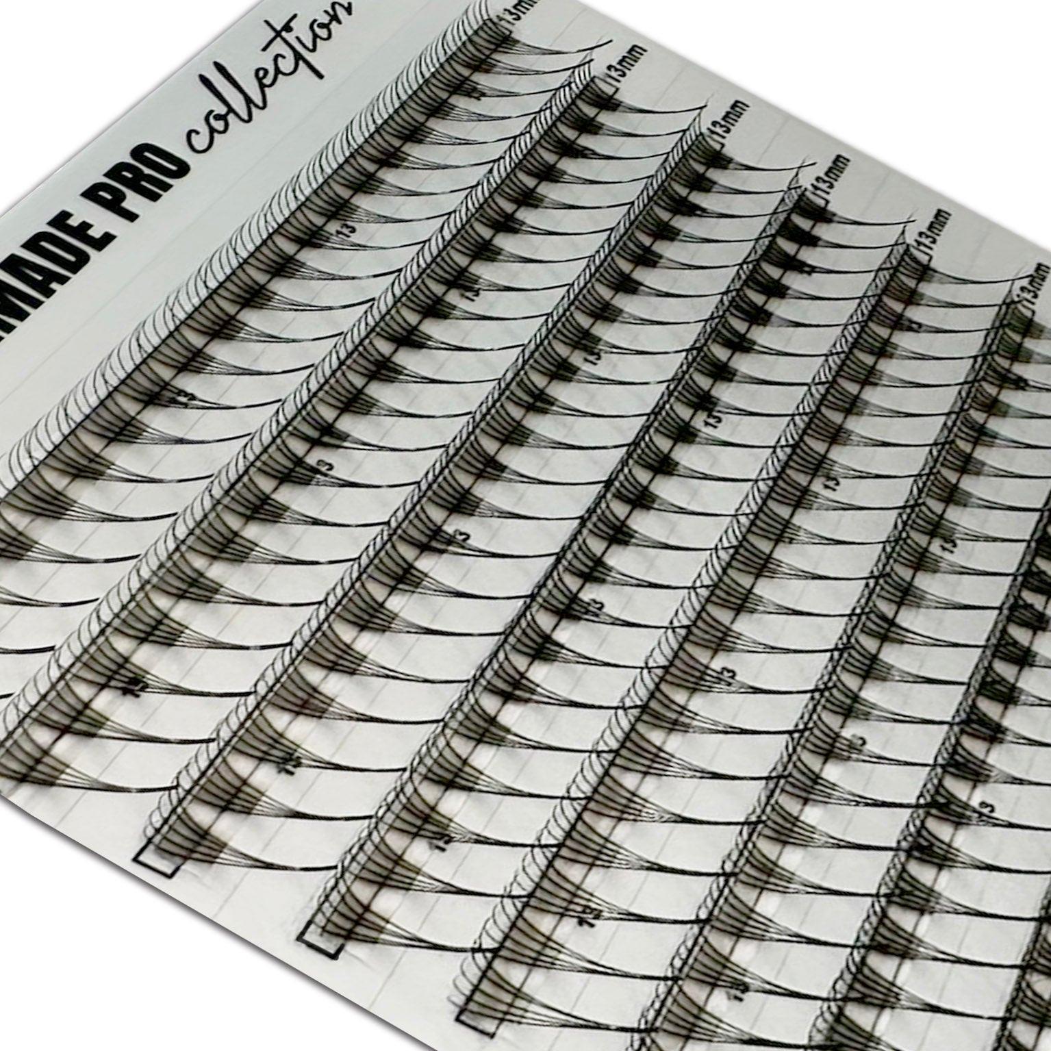  PREMADE D 0.06 5D POJEDINAČNE DUŽINE Premade Lash Fans 8 mm-9 mm-10 mm-11 mm-12 mm Kallos