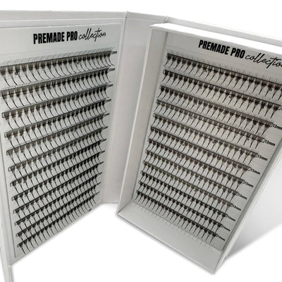  PREMADE D 0.06 5D POJEDINAČNE DUŽINE Premade Lash Fans 8 mm-9 mm-10 mm-11 mm-12 mm Kallos