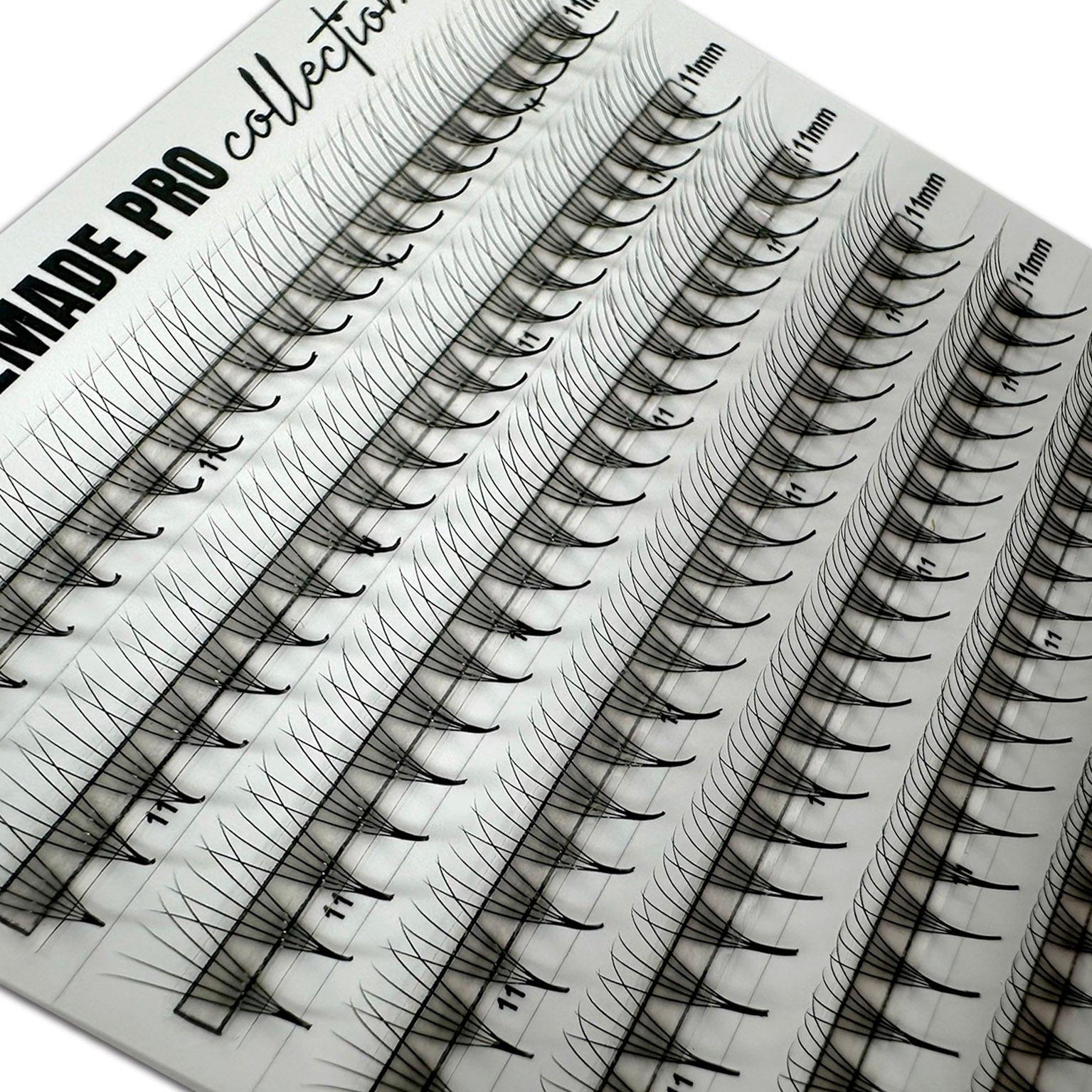  PREMADE D 0.06 5D POJEDINAČNE DUŽINE Premade Lash Fans 8 mm-9 mm-10 mm-11 mm-12 mm Kallos