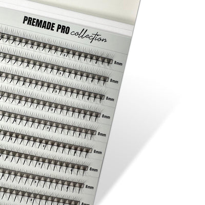  PREMADE M 0.06 5D POJEDINAČNE DUŽINE Professional Eyelash Extensions 6 mm-7 mm-8 mm-9 mm-10 mm Kallos