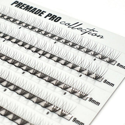  PREMADE MIX D 0.06 - 4D Ekstenzija Trepavica Default Title Kallos