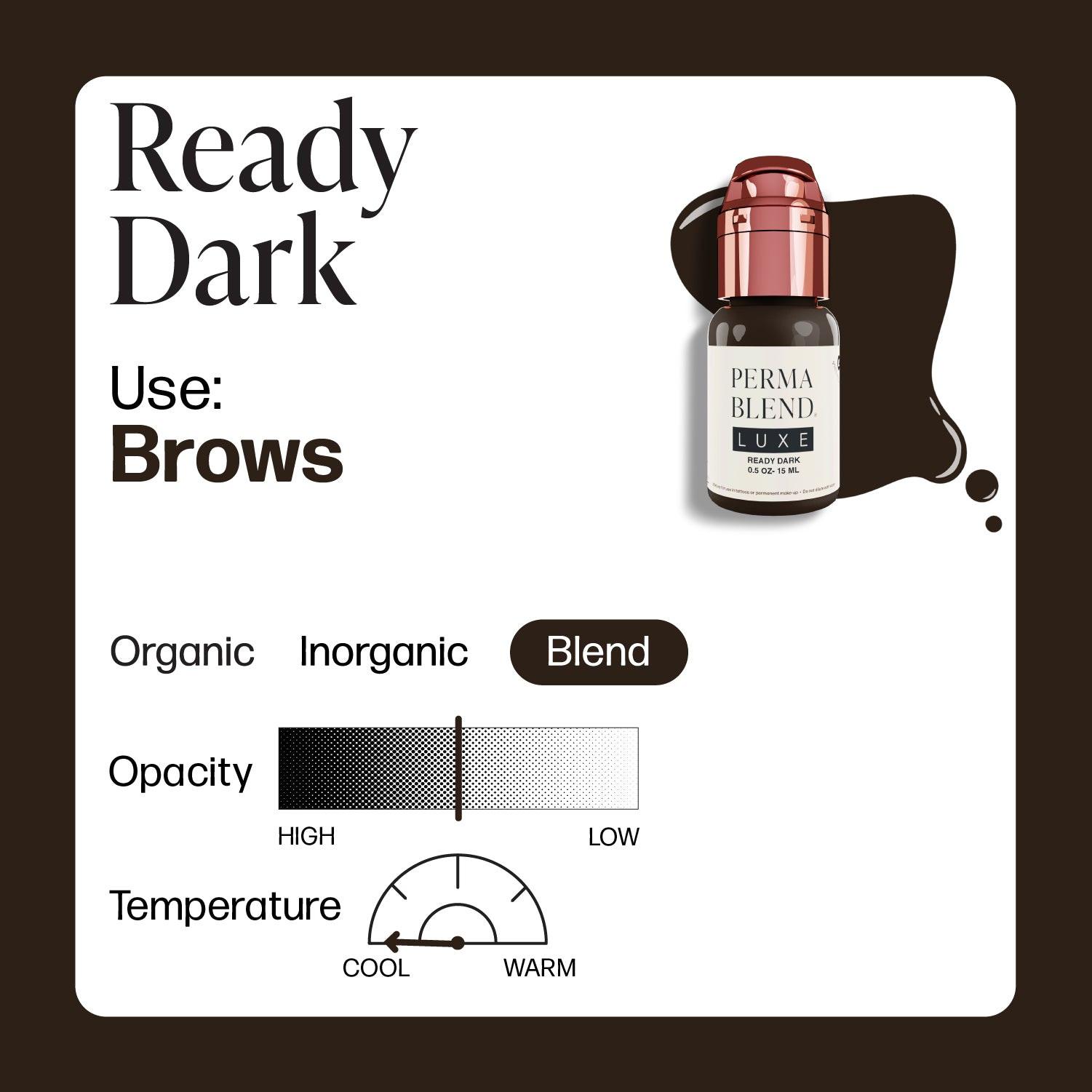  READY DARK - PERMA BLEND LUXE Professional LUXE PMU Pigment Default Title Kallos