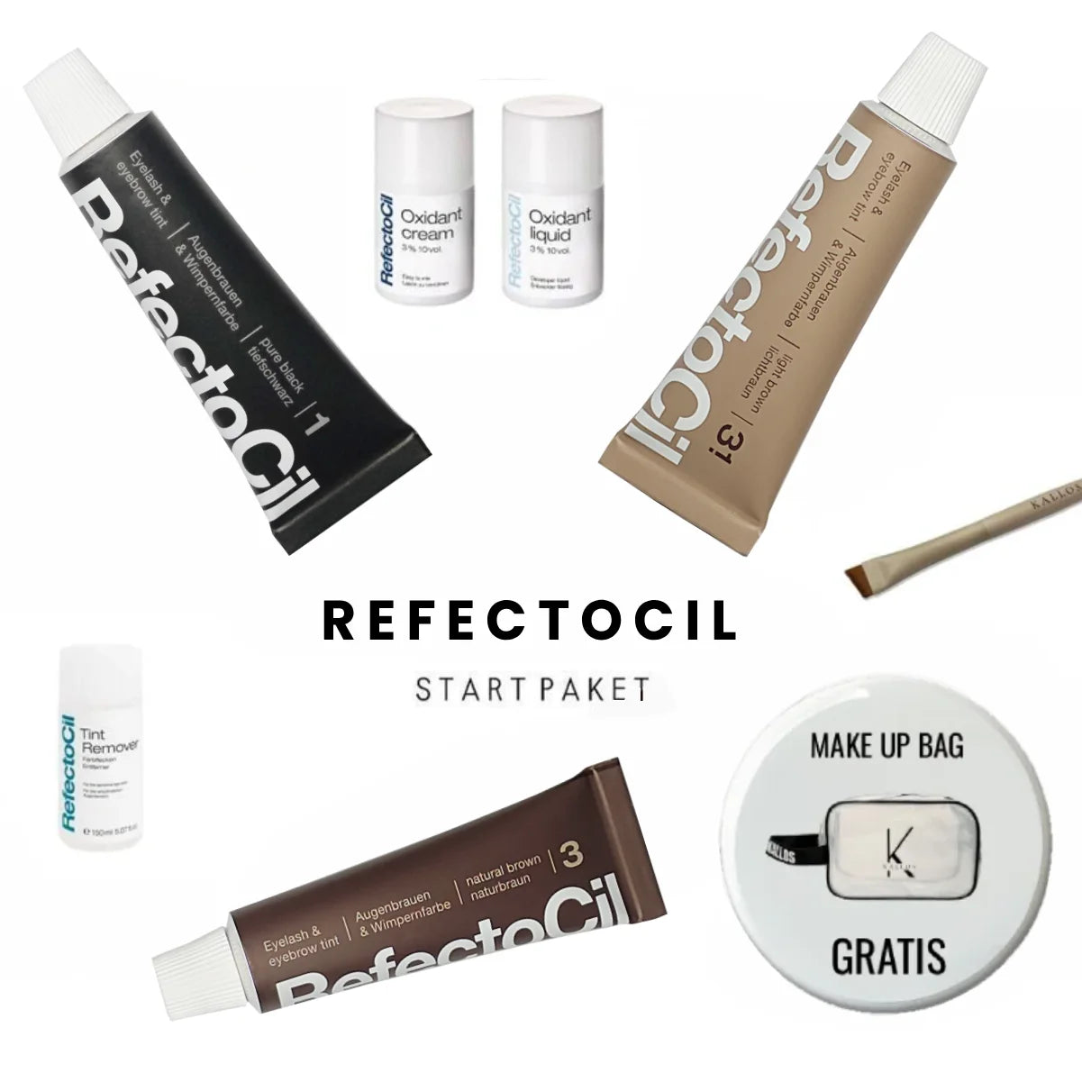 REFECTOCIL START PAKET Professional Tinting Starter Kit Paket sa tekućim hidrogenom Kallos