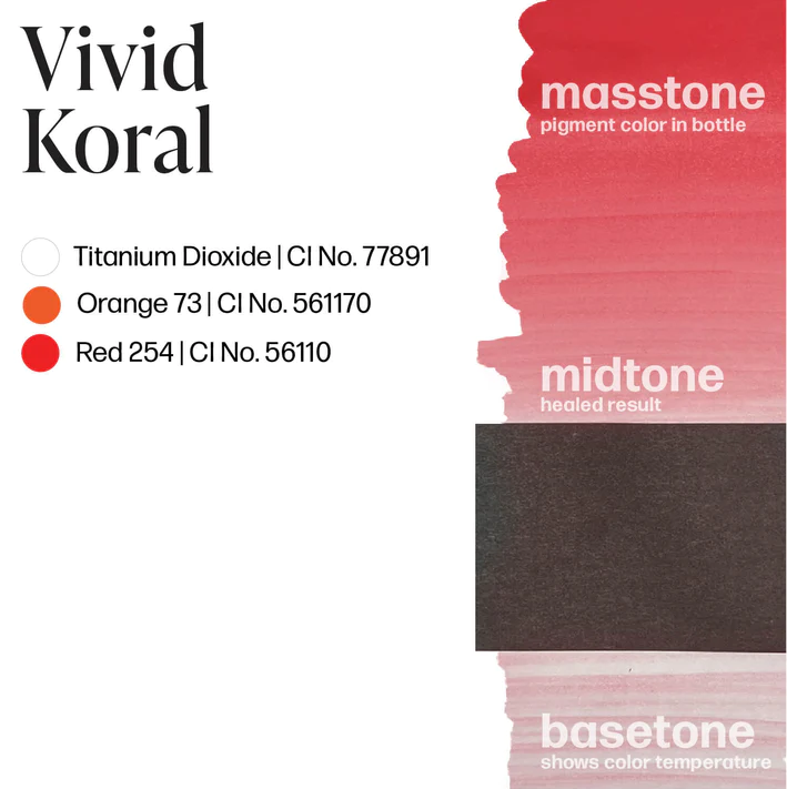  VIVID KORAL - PERMA BLEND LUXE Professional PMU & Tattoo Pigment Default Title Kallos