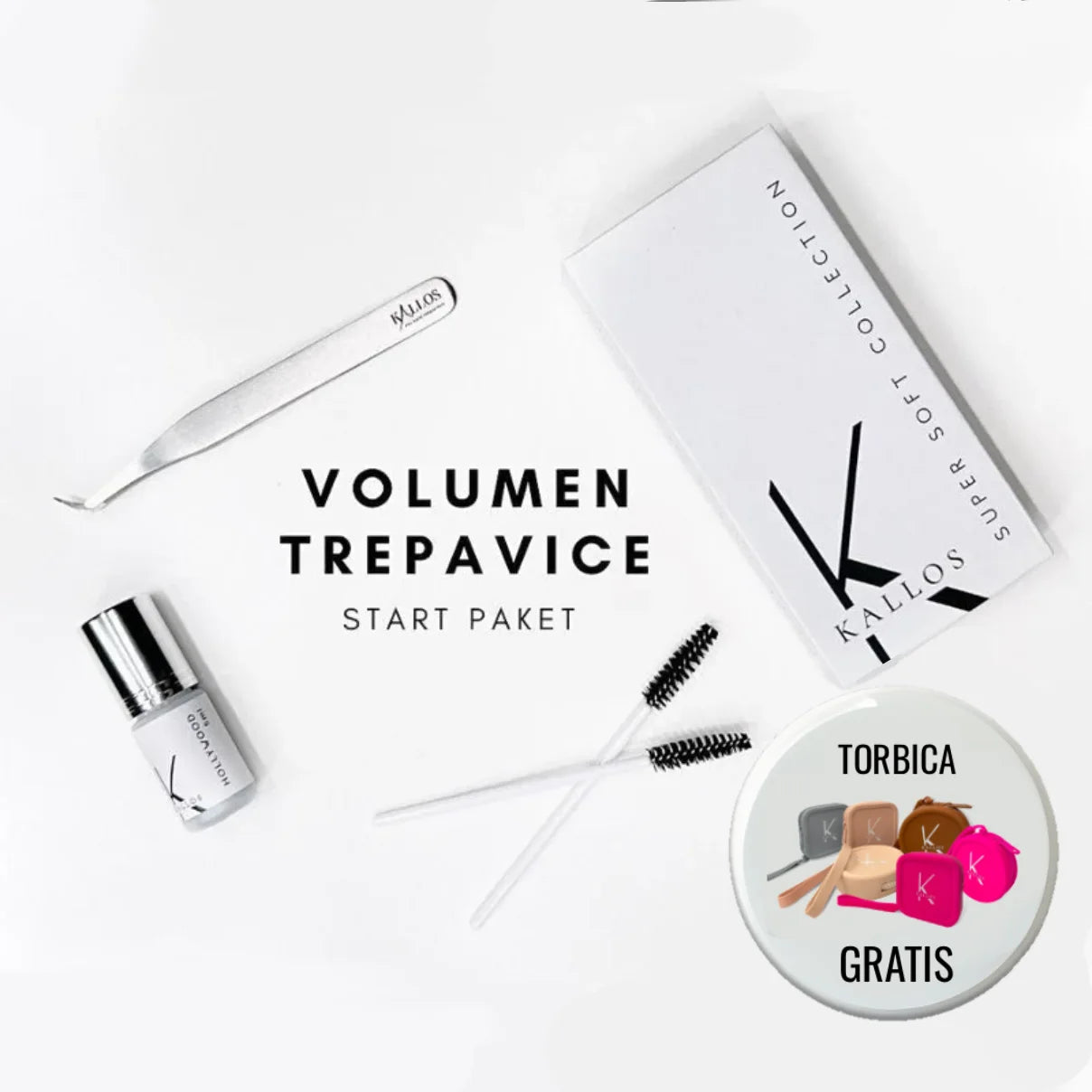 VOLUMEN TREPAVICE START PAKET Volume Eyelash Extension Starter Kit  Kallos