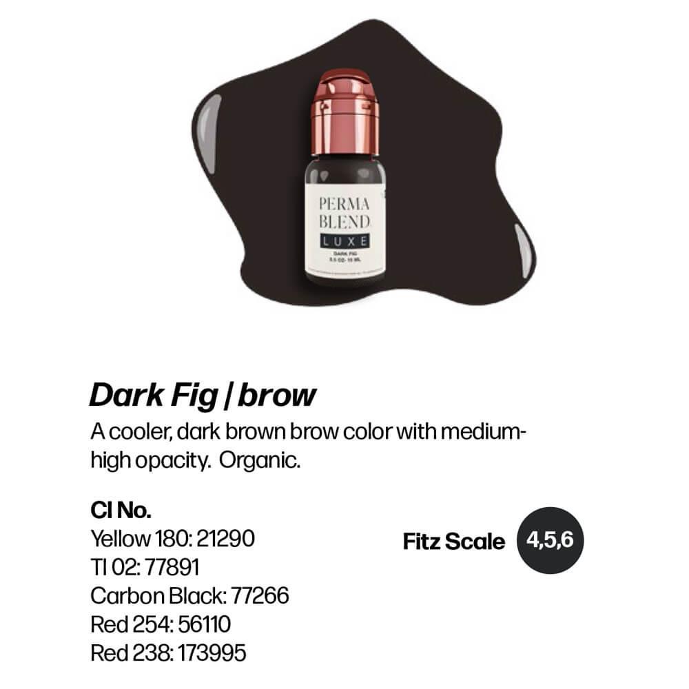  DARK FIG - PERMA BLEND LUXE Professional PMU & Tattoo Pigment Default Title Kallos