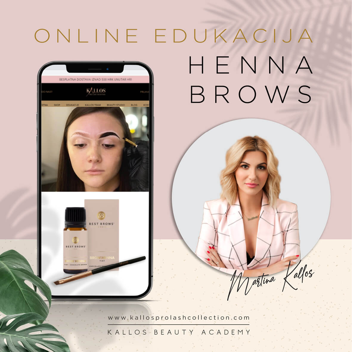 Henna Brows Online Edukacija-Kallos