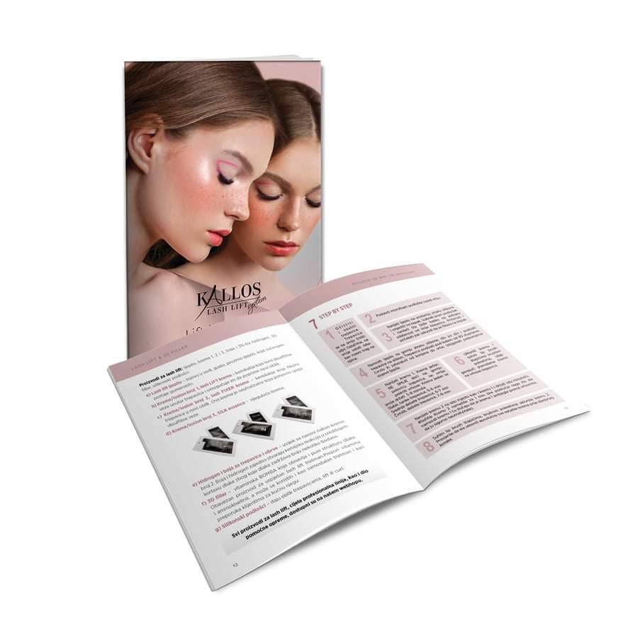  LASH LIFT PRIRUČNIK "LIFT LIKE PRO" Lash Lift Book Default Title Kallos