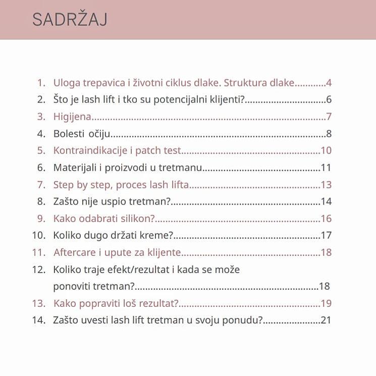  LASH LIFT PRIRUČNIK "LIFT LIKE PRO" Lash Lift Book Default Title Kallos